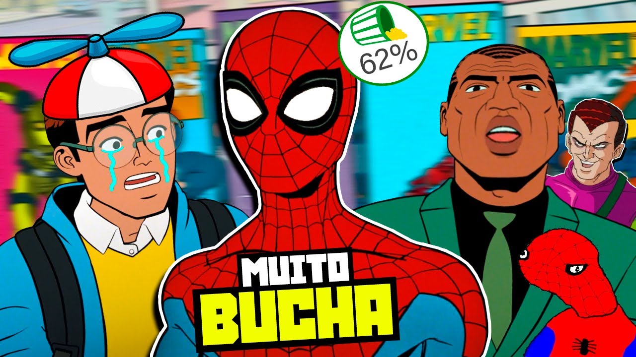 O novo desenho BUCHA do HOMEM-ARANHA kkkkkkkkkkkkkkkkkkkkkkkk 🤣😂