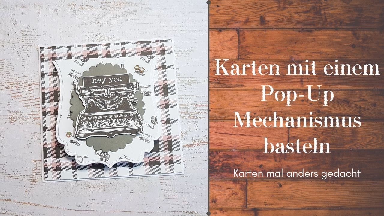Pop Up Karte basteln I Besonderes Kartenformat mit Action Stanzen und Papier basteln