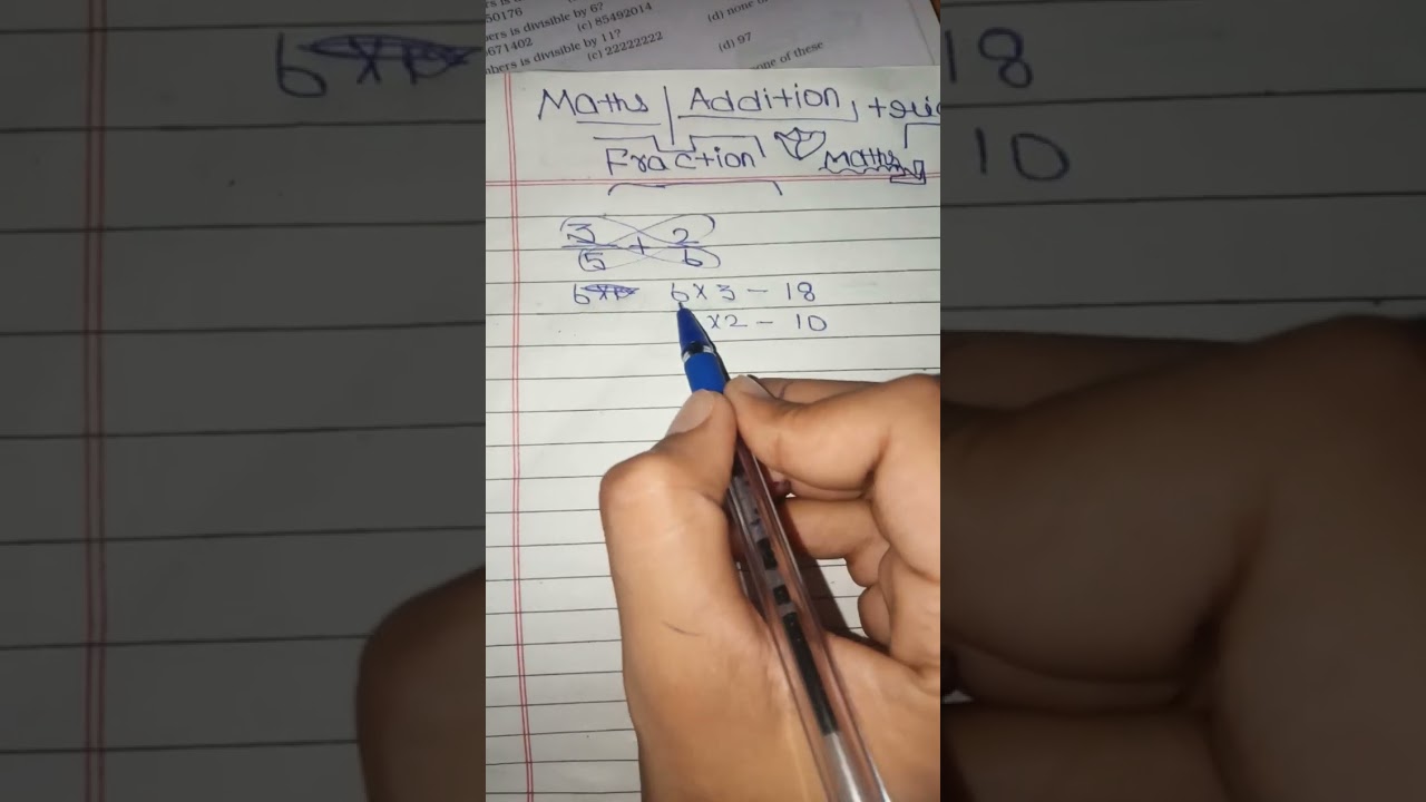 maths trick ## fraction of addition trick ## shortsvideo#