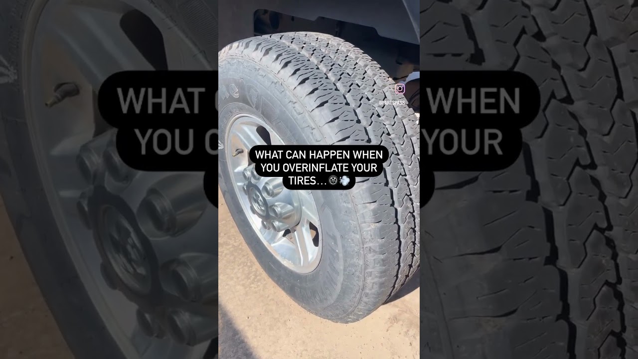 PSA: Don&rsquo;t overinflate your tires 🚫 #shorts #tires #autorepair