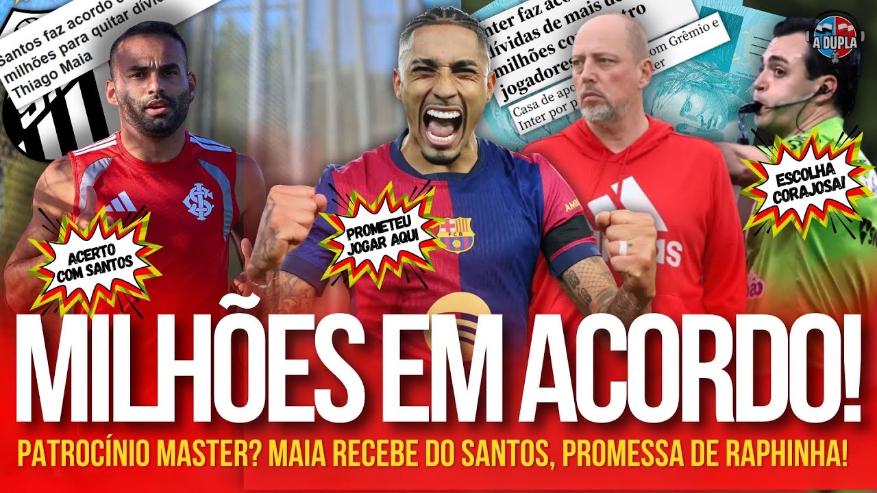 🔴⚪️ Diário do Inter KTO: Promessa de Raphinha revelada | Árbitro do GreNal | Milhões em acordos