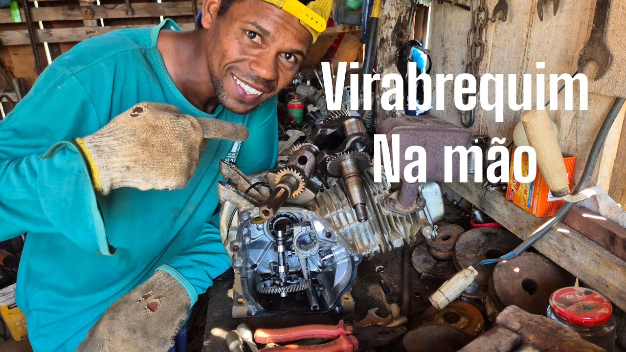 DESMONTEI o motor ESTACIONARIO pra tirar O VIRABREQUIM 