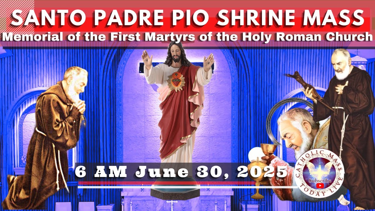 FILIPINO-HOLY MASS TODAY LIVE at Santo Padre Pio National Shrine - Batangas.  Jun 30,  2025. 6a.m