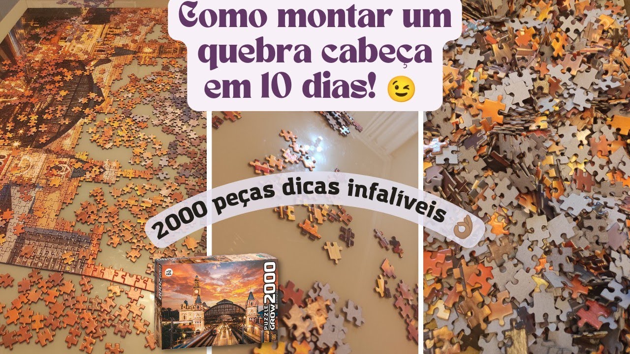 Dicas para montar um quebra cabe&ccedil;a de 2000 pe&ccedil;as r&aacute;pido