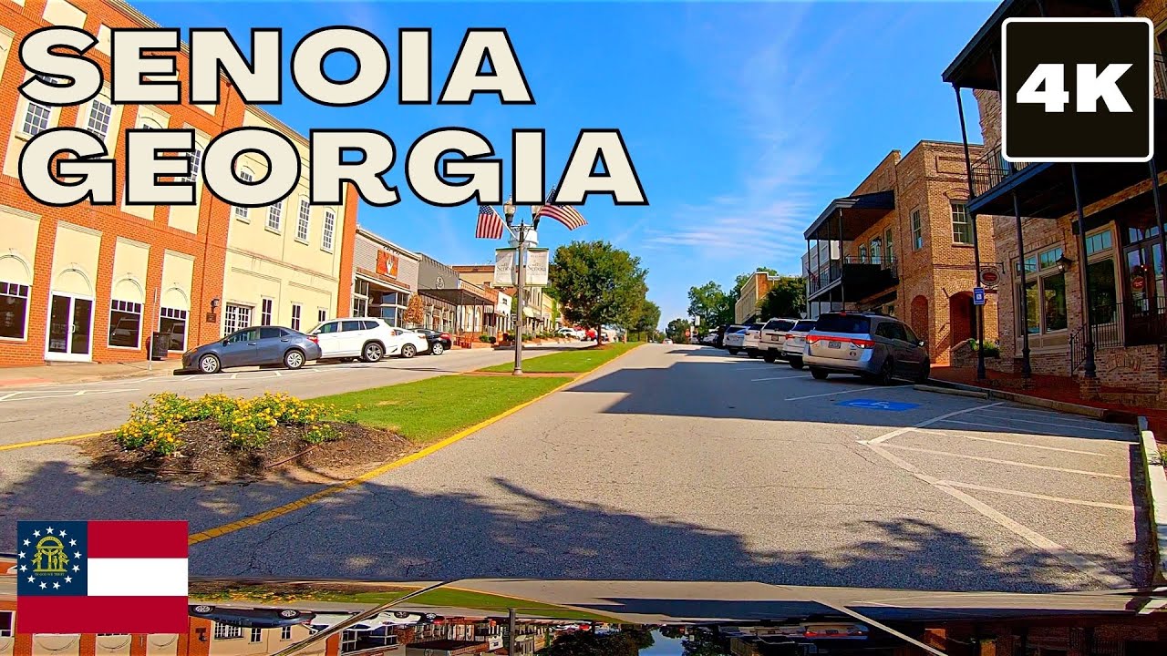 💀 Senoia, Georgia 4K drive (The Walking Dead filming location - Alexandria)
