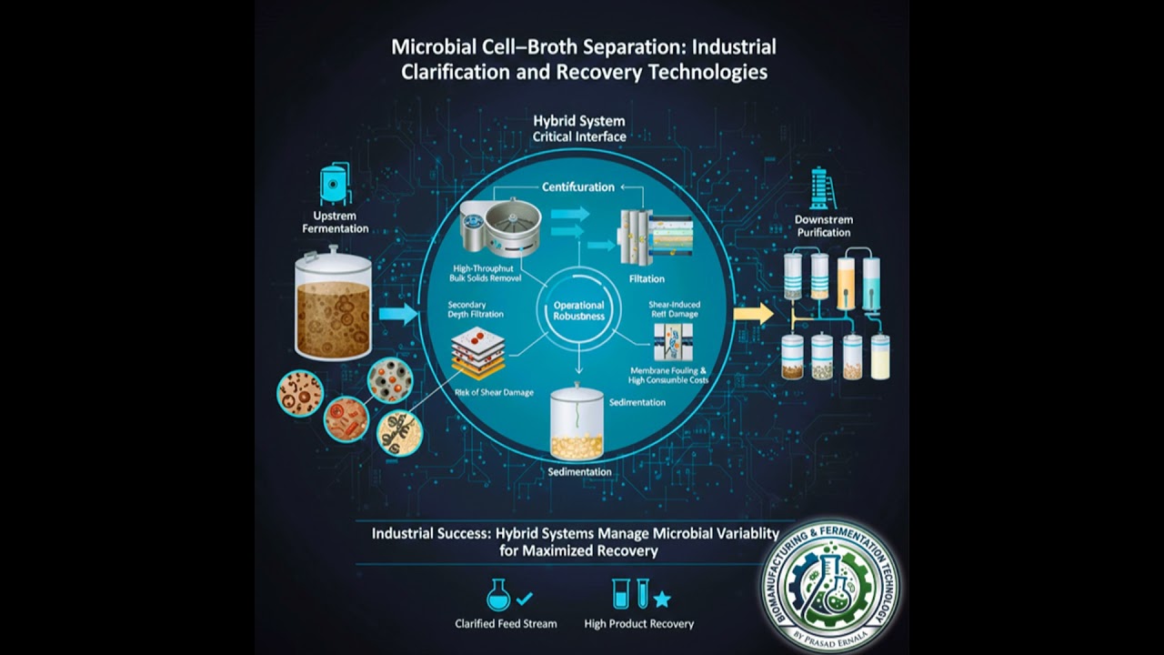 Microbial Cell–Broth Separation: Industrial Clarification and Recovery Technologies