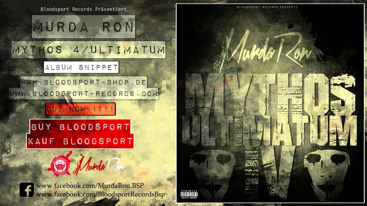 Murda Ron-Mythos 4 / Ultimatum (Album Snippet)