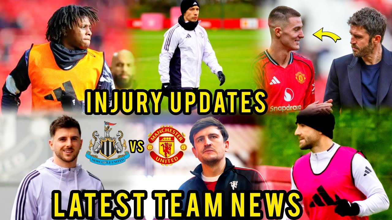 BIG UPDATES✅SHAW,MOUNT, MARTINEZ &MORE UNITED INJURY UPDATES AHEAD OF NEWCASTLE #MANCHESTERUNITED