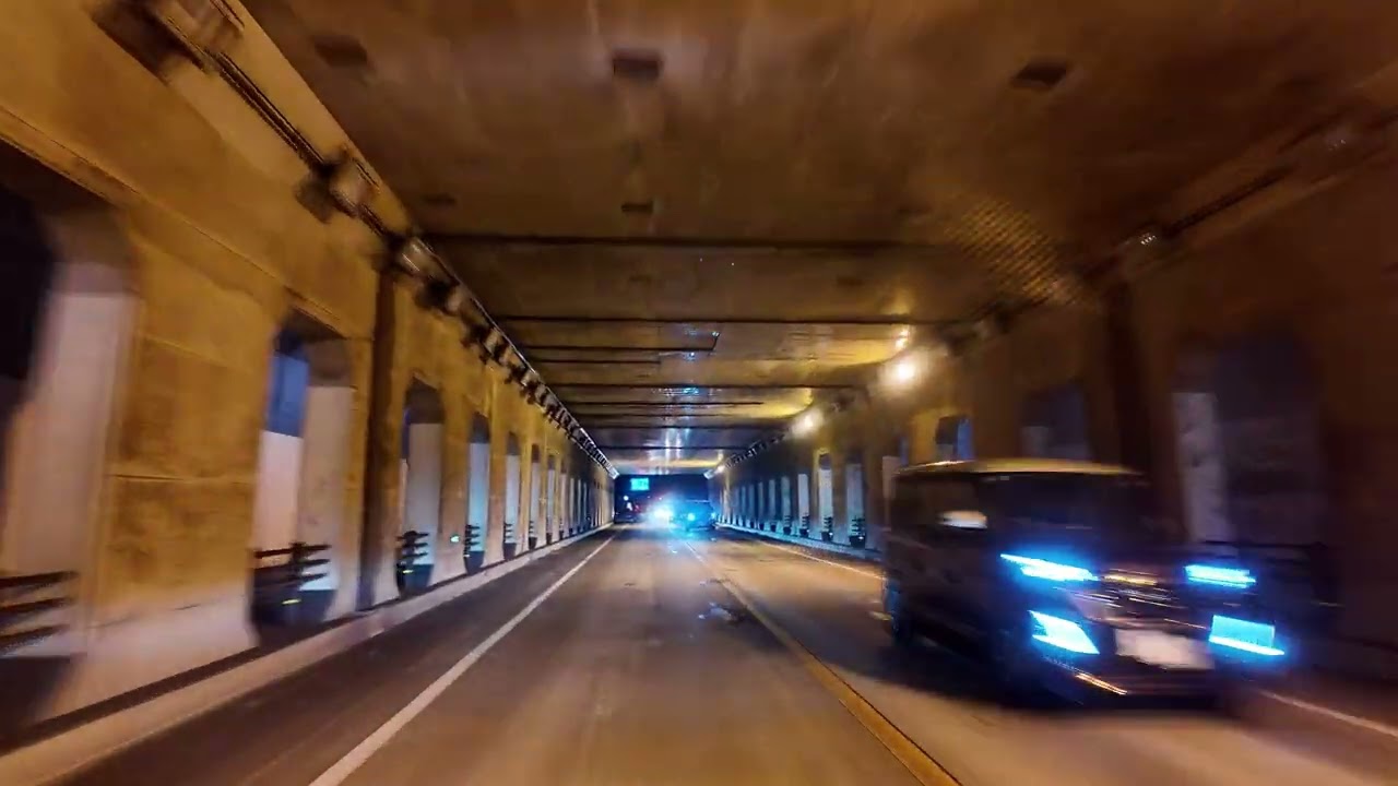 Driving Through Ordinary Streets of Japan at Night