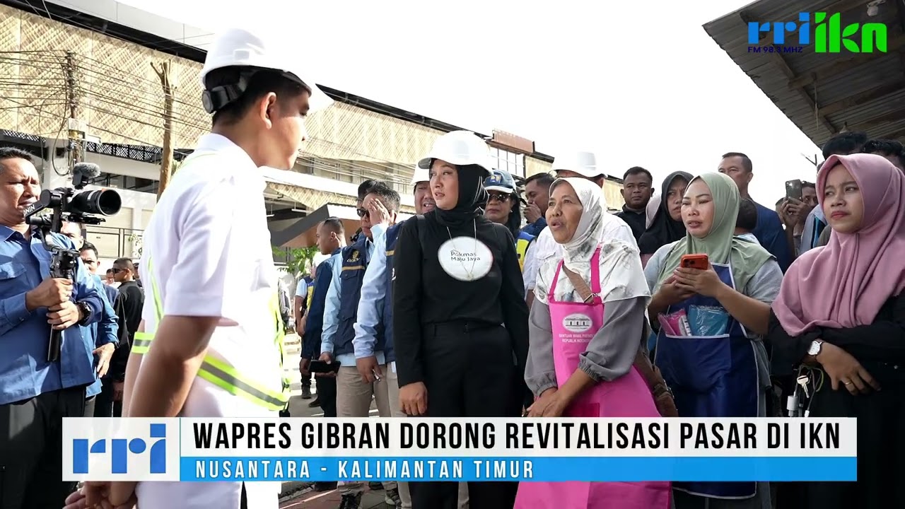 Blusukan di Pasar Sepaku IKN, Wapres Gibran Minta Revitalisasi Dilanjutkan