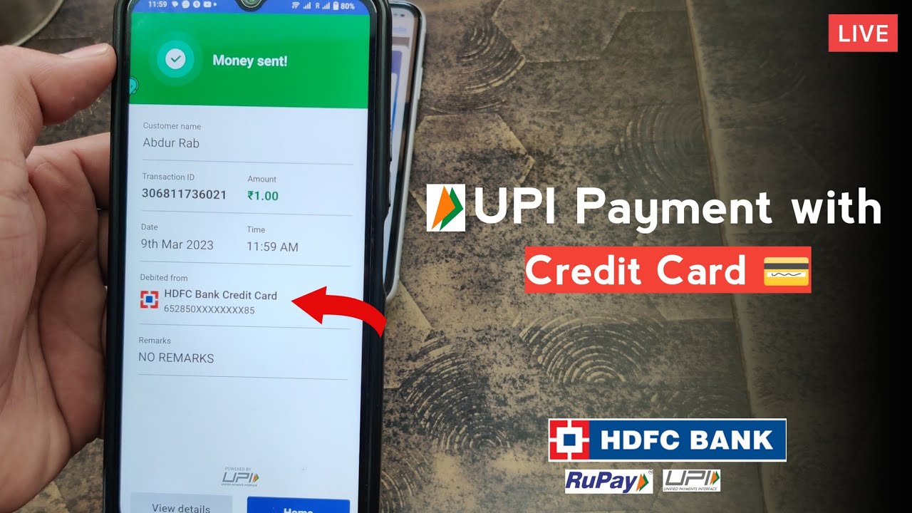 UPI Payment with Credit card LIVE 🔴 demo | Credit card se UPI payment karna sikhe