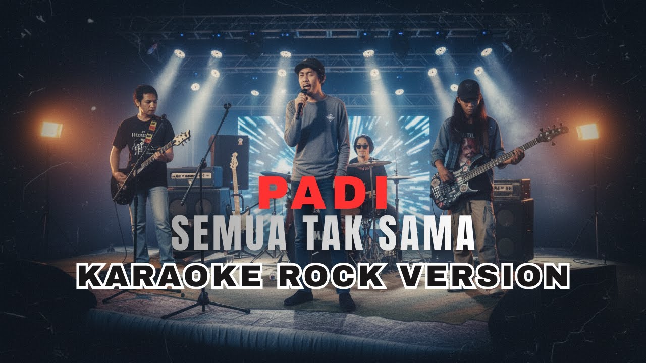 PADI - SEMUA TAK SAMA (KARAOKE ROCK VERSION) LEBIH GAHAR