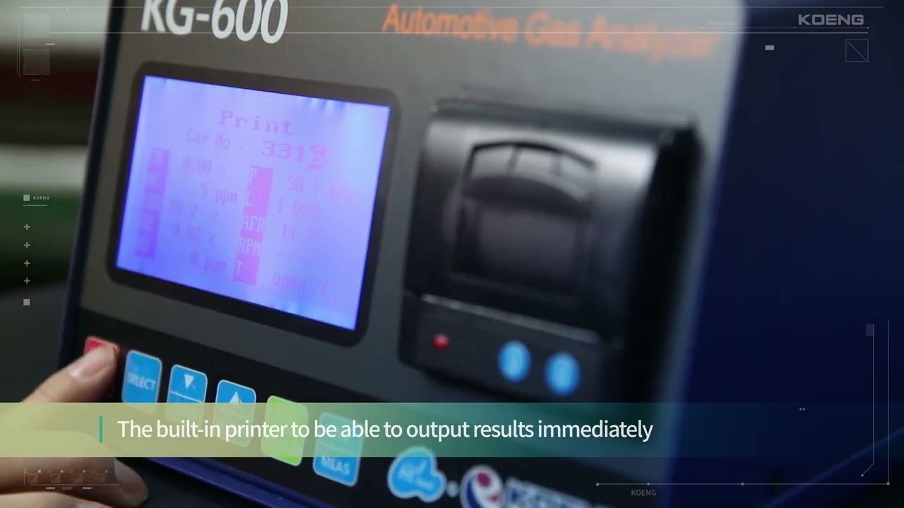 KG-600 Exhaust Gas Analyzer | Professional Emission Testing Solution by KOENG CO., LTD.