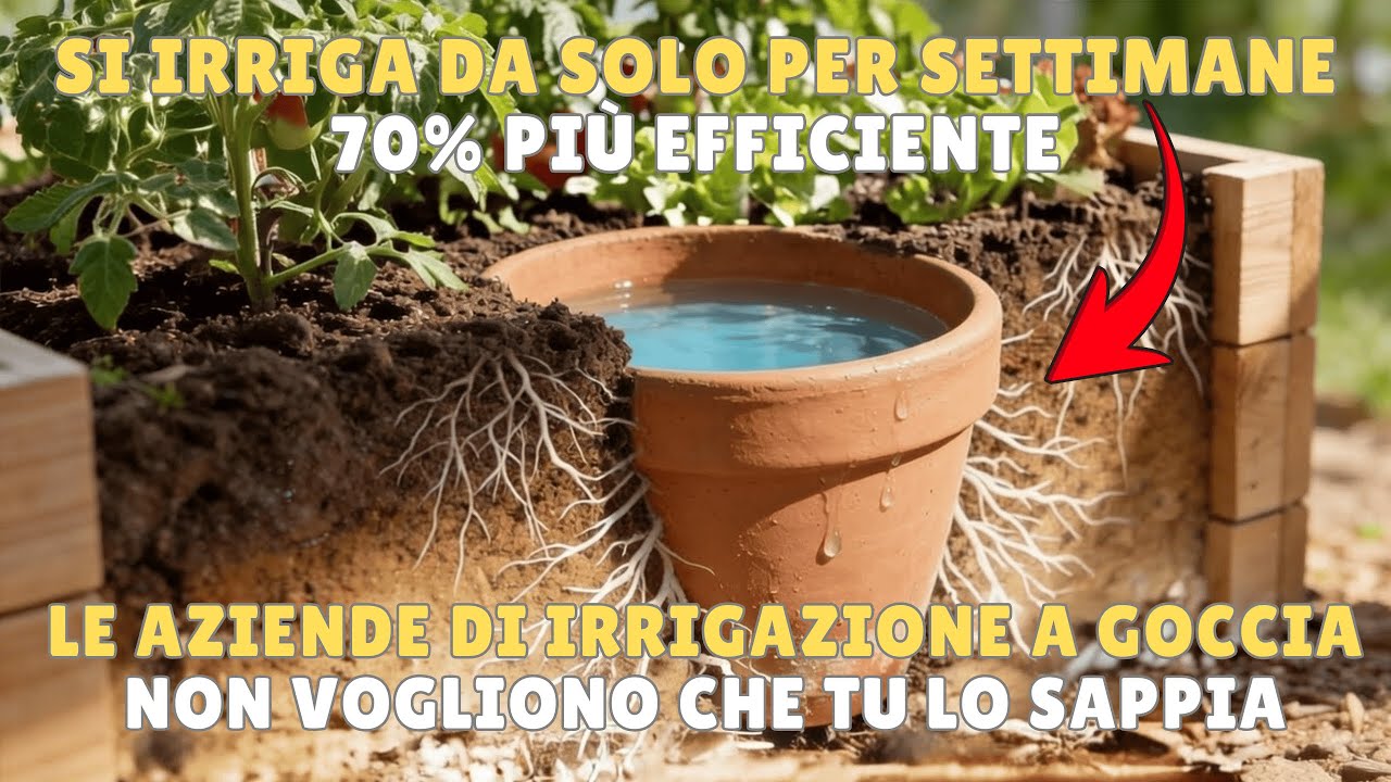 Dimentica di Annaffiare il Tuo Orto per Settimane con Questo Sistema di 2.000 Anni