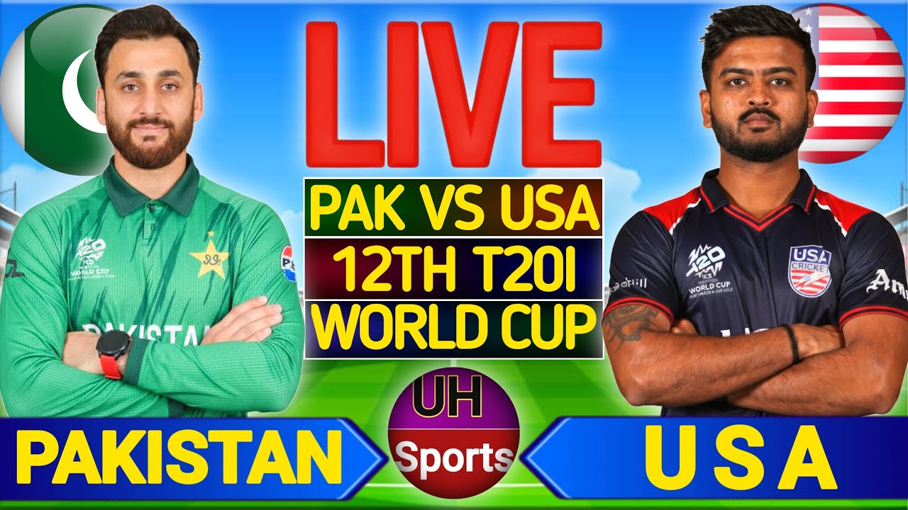 PAKISTAN VS USA 2026, T20 WORLD CUP 2026, MATCH 12 | PAK VS USA T20, T20 LIVE CRICKET MATCH TODAY