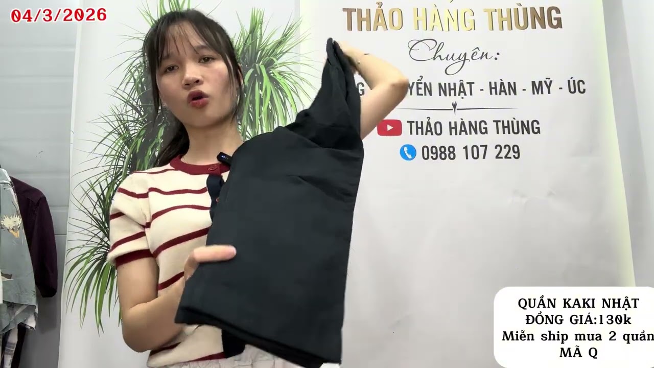 (04/3/2026) SALE QUẦN KAKI NHẬT BẢN ĐỒNG GIÁ:130k mua 2 miễn ship| LIÊN HỆ:0988.107.229