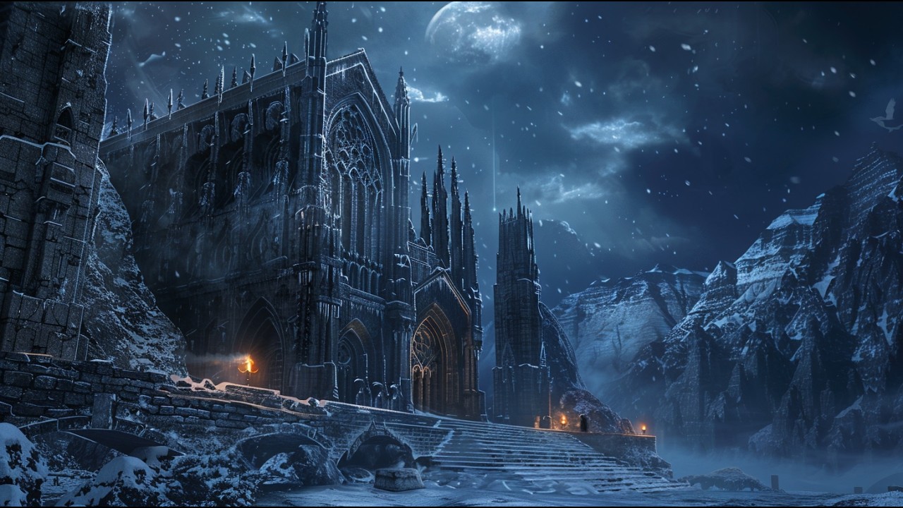 Winter Burrow Hamlet | Medieval Celtic Winter Ambience for Relaxation & Deep Focus