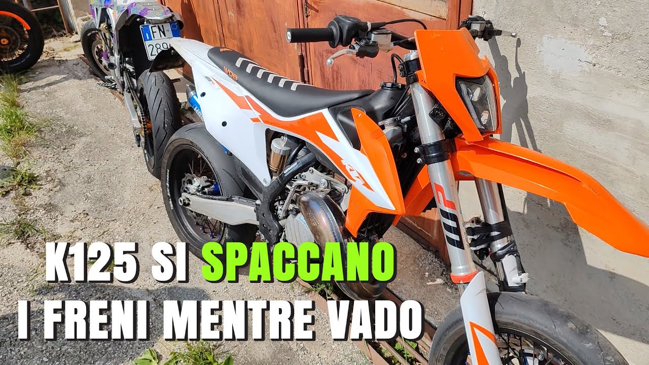 KTM 125 SPACCA I FRENI MENTRE DO IL GAS | Fantic xe 129 | 4KPOV