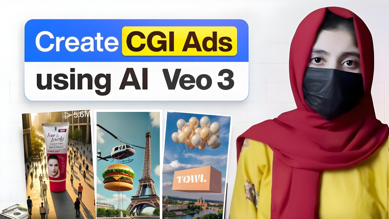 Как бесплатно создавать CGI-видеорекламу | На основе Google VEO 3
