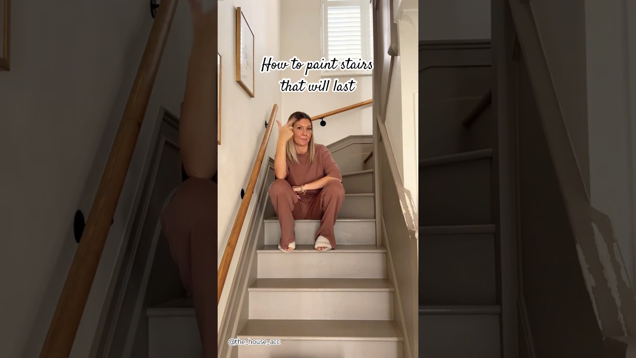 Best sealer for painted stairs 💪🏽 full details on Insta in my caption on this video guys! #diy