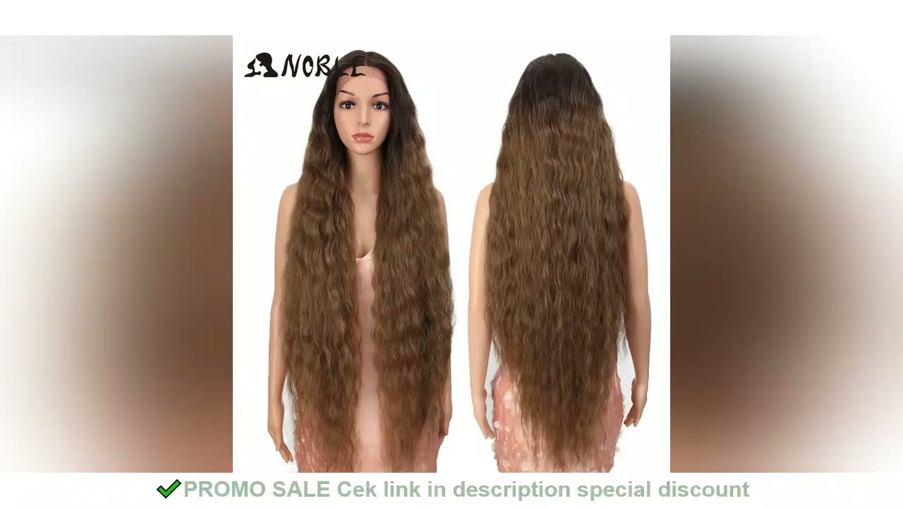 Noble Cosplay Wig Synthetic Lace Part Wig Long Curly 42Inch Cosplay Wig Blonde Ombre Lace Wig for Bl