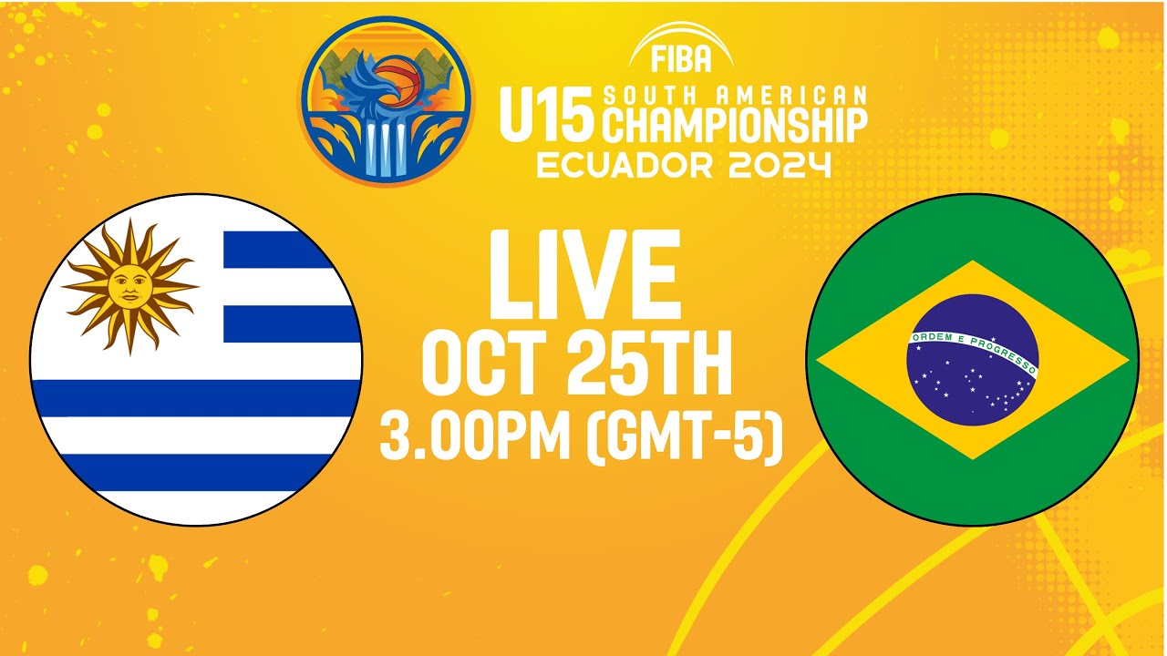 Uruguay v Brazil | Full Basketball Game | South American U15 Championship 2024