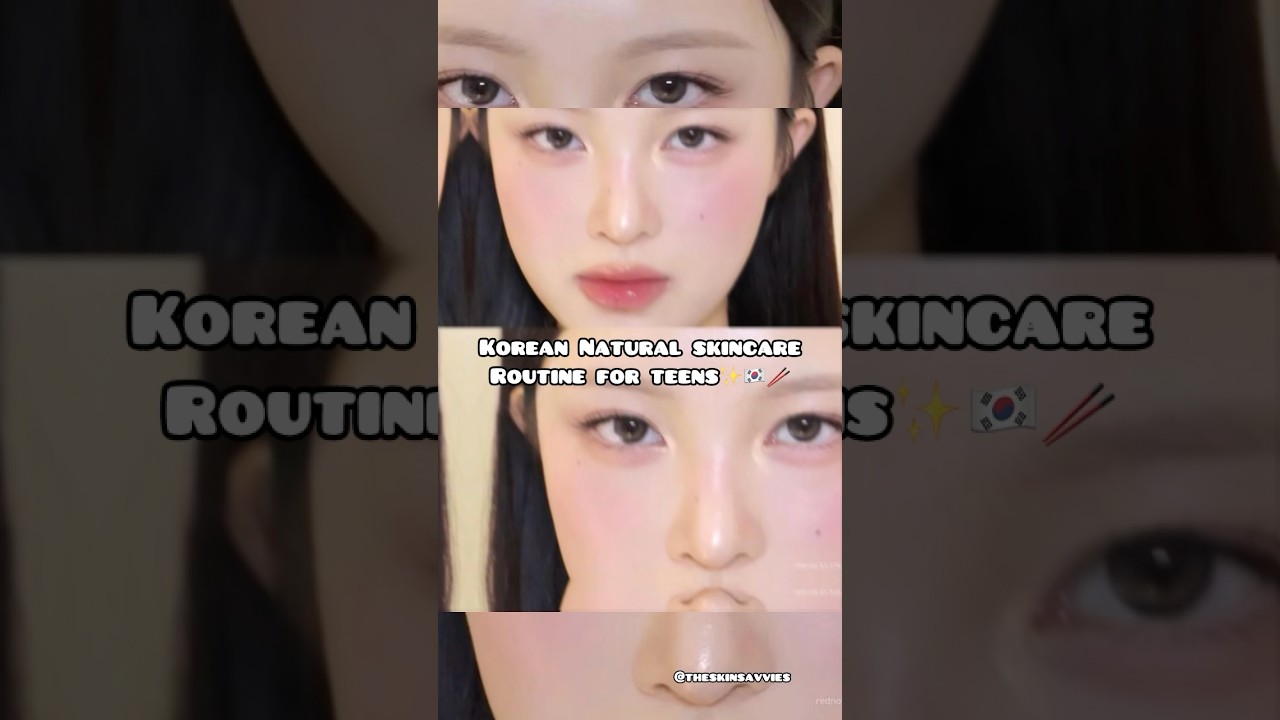 🇰🇷Korean Skincare Routine for Teens✨(Shocking Glow Up Tips 🔥)#glowuptips #skincareroutine #korean