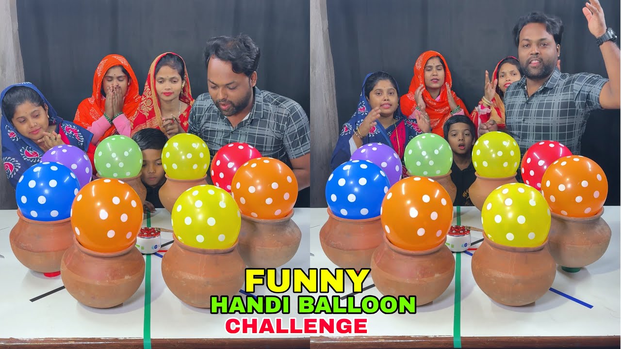 Spin The Wheel Handi Balloon Funny Game Challenge With Family #challenge #funny #viral