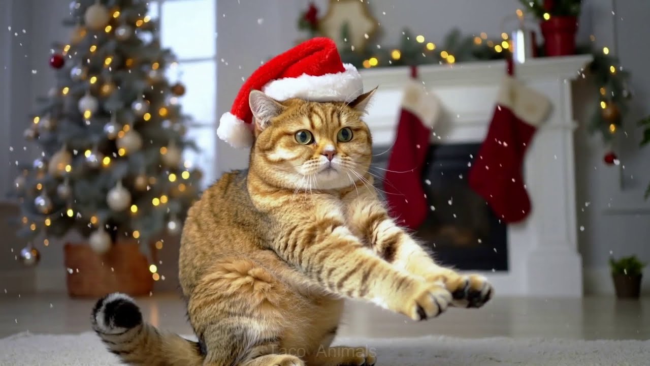 Funny & Adorable Christmas Cats