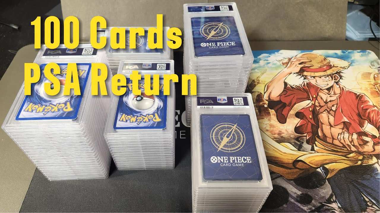 HUGE PSA Return - Pokemon And One Piece TCG 100 cards