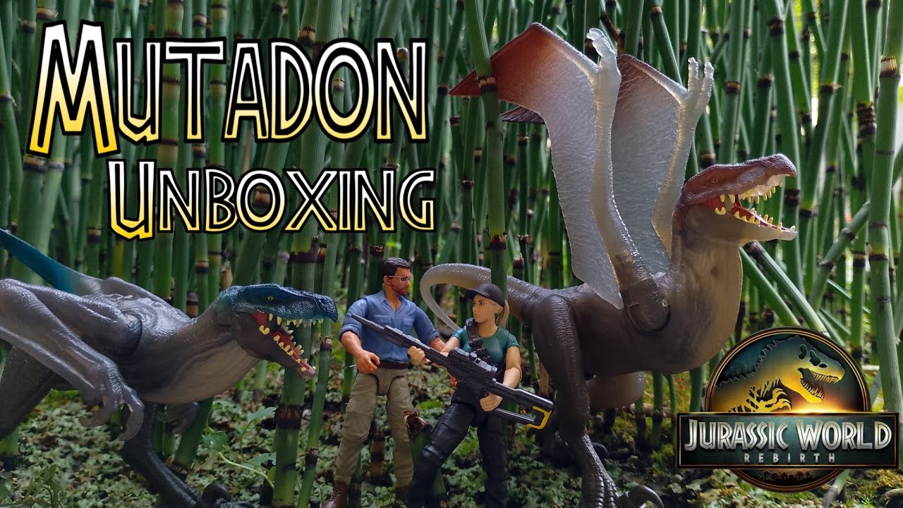 Mutadon jurassic world rebith// mattel // jurassic world // unboxing 