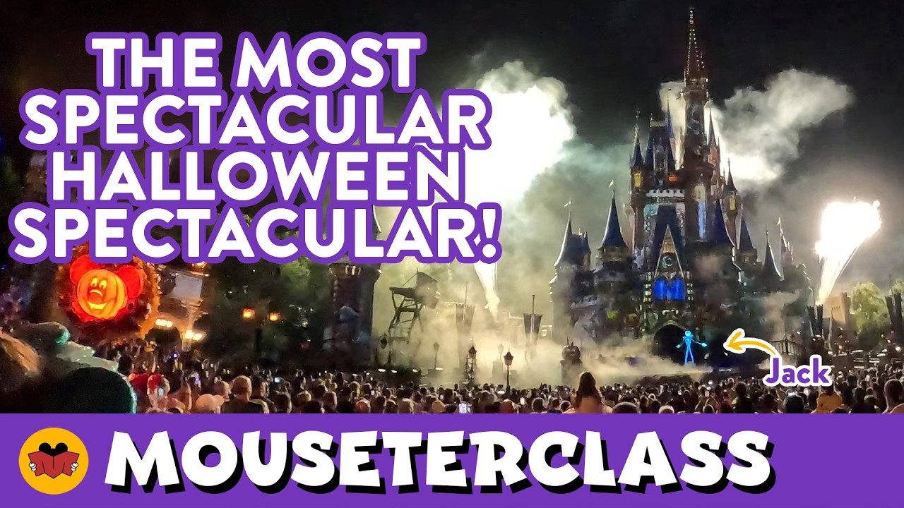 Disney's Not-So-Spooky Spectacular- FULL FIREWORKS SHOW! #DisneyMouseterclass