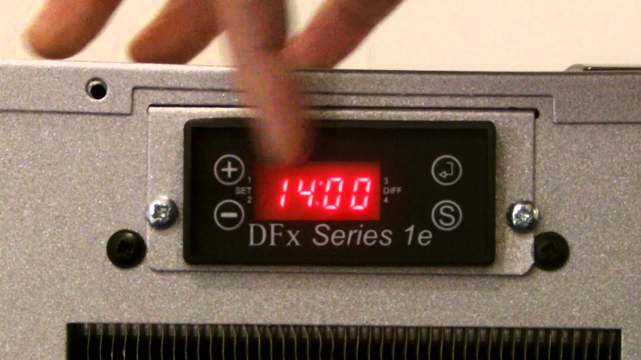 Cornelius coldFLOW DFx Series 1e controller setting