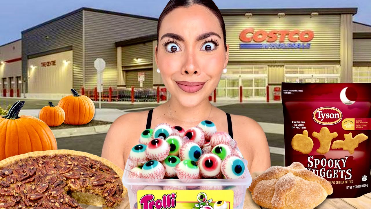 PROBANDO TODOS los productos de HALLOWEEN de COSTCO🎃‼️ | Rebeca Mendiola 