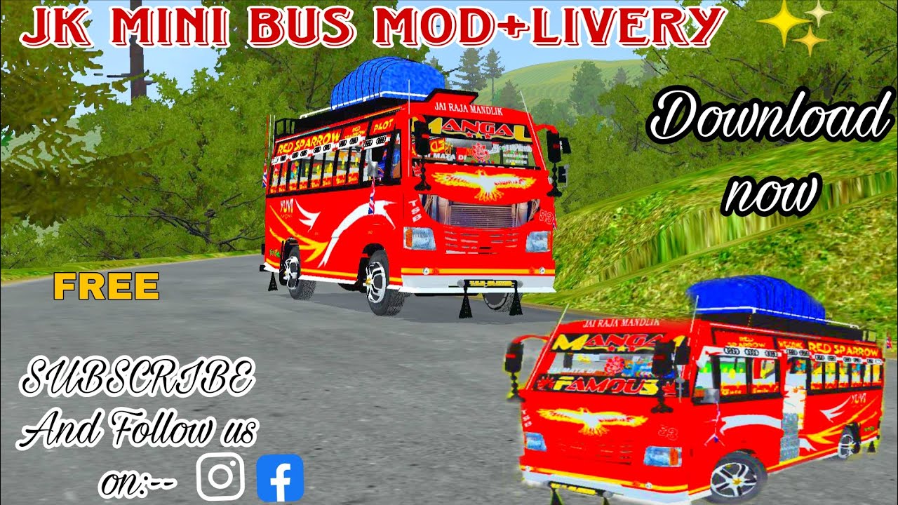 RELEASE JK ❤️MINI BUS MOD AND LIVERY||LINK IN👇🏻 DESCRIPTION||DOWNLOAD NOW||SUBSCRIBE FOR MORE.