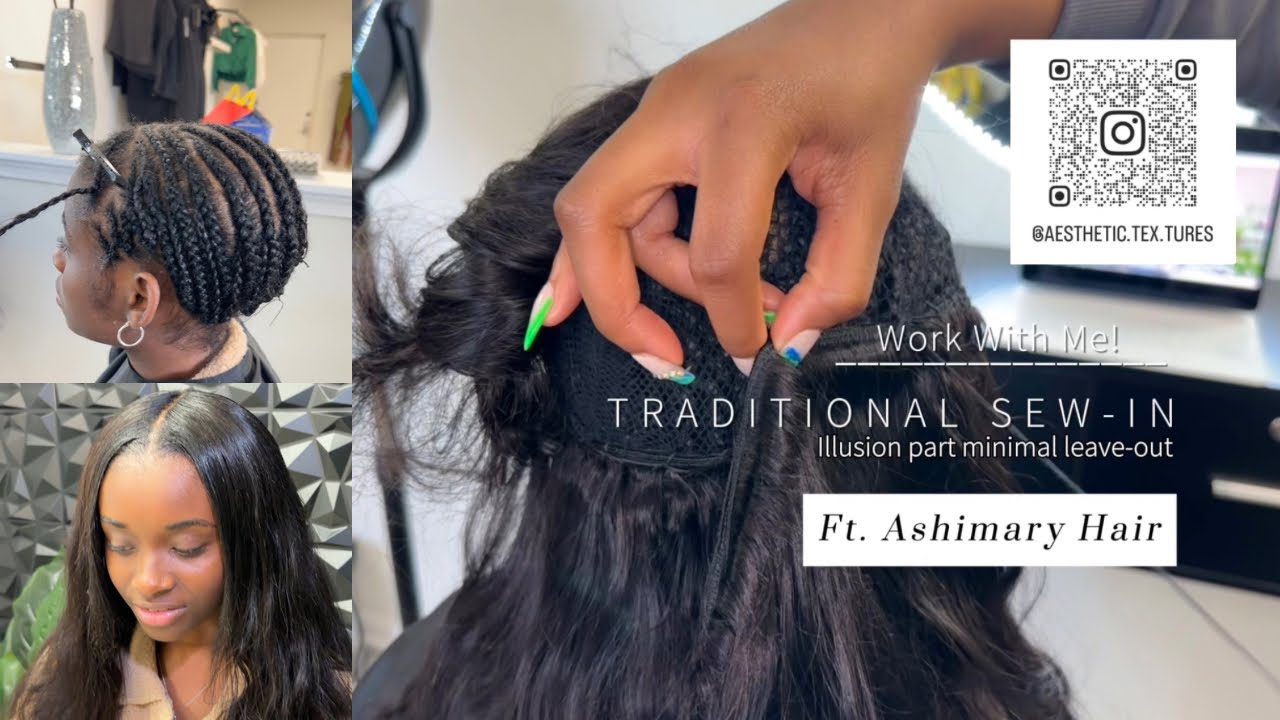 Lace Closure Sewin Behind Hairline || Ft Ashimary Hair