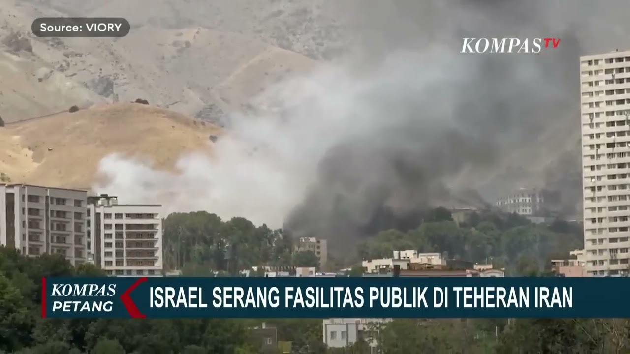 Rekaman CCTV Rudal Israel Hantam Pusat Kota Teheran, Bangunan Hancur