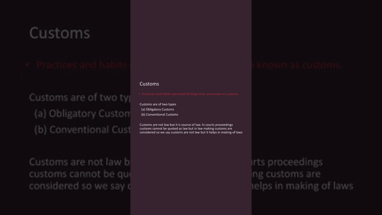 Sources of law - Formal and Material sources #studyorbitwithiftikhar