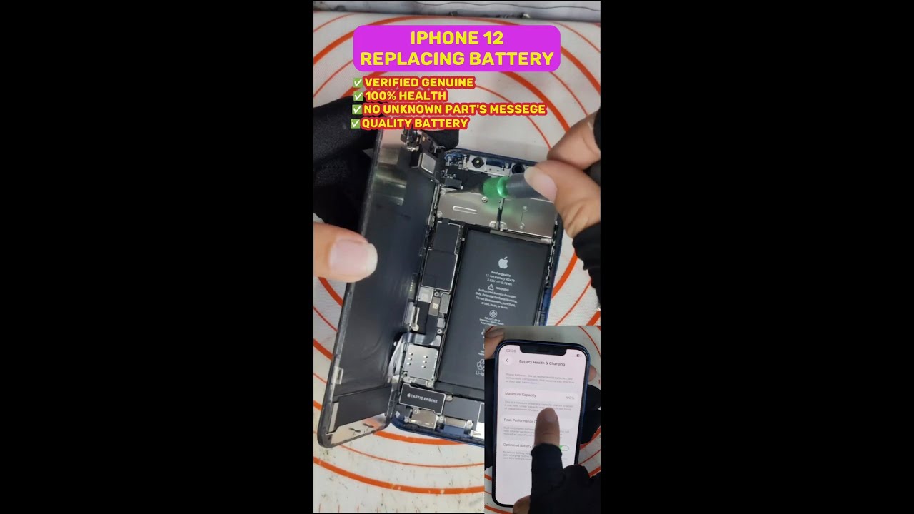 Iphone 12 Genuine Battery Replacing