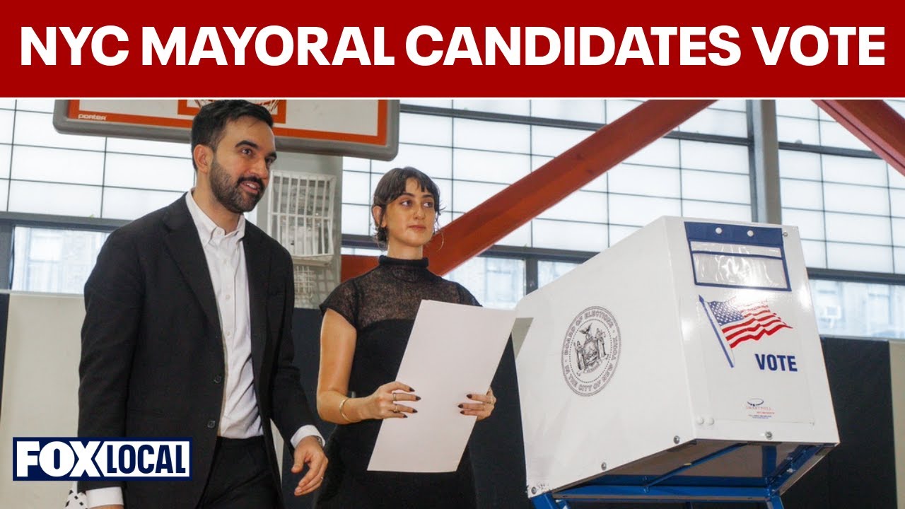 2025 election update: NYC mayoral candidates head to the polls with spouses, children