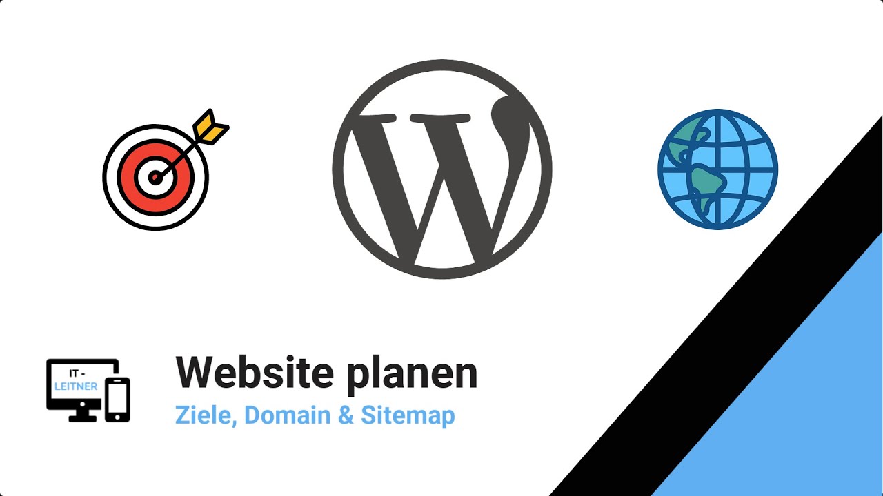 WordPress Website planen: Ziele, Domain, Hosting & Sitemap Schritt f&uuml;r Schritt erkl&auml;rt