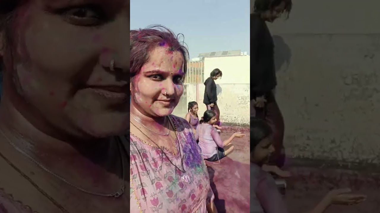 Holi celebration for hostel girls ❤️❤️❤️❤️