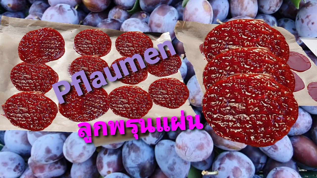 วิธีทำลูกพรุนแผ่น/ลูกพรุนแปรรูป#Pflaumen#อร่อยมาาก#กุมภาชาแนล14#