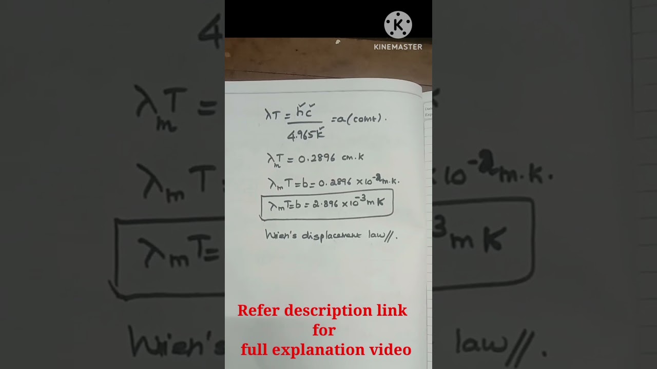Wien's law from Planck's law 📝📝🕵️