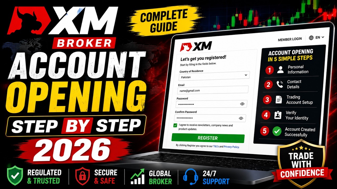 XM Broker Account Opening Step by Step 2026   XM Broker Account Opening Full Guide