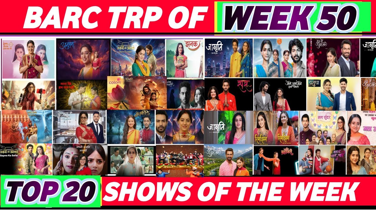 Barc Trp of week 50 (2025) Top 20 Shows of this week: Seher Hone Ko Hai, Mannat