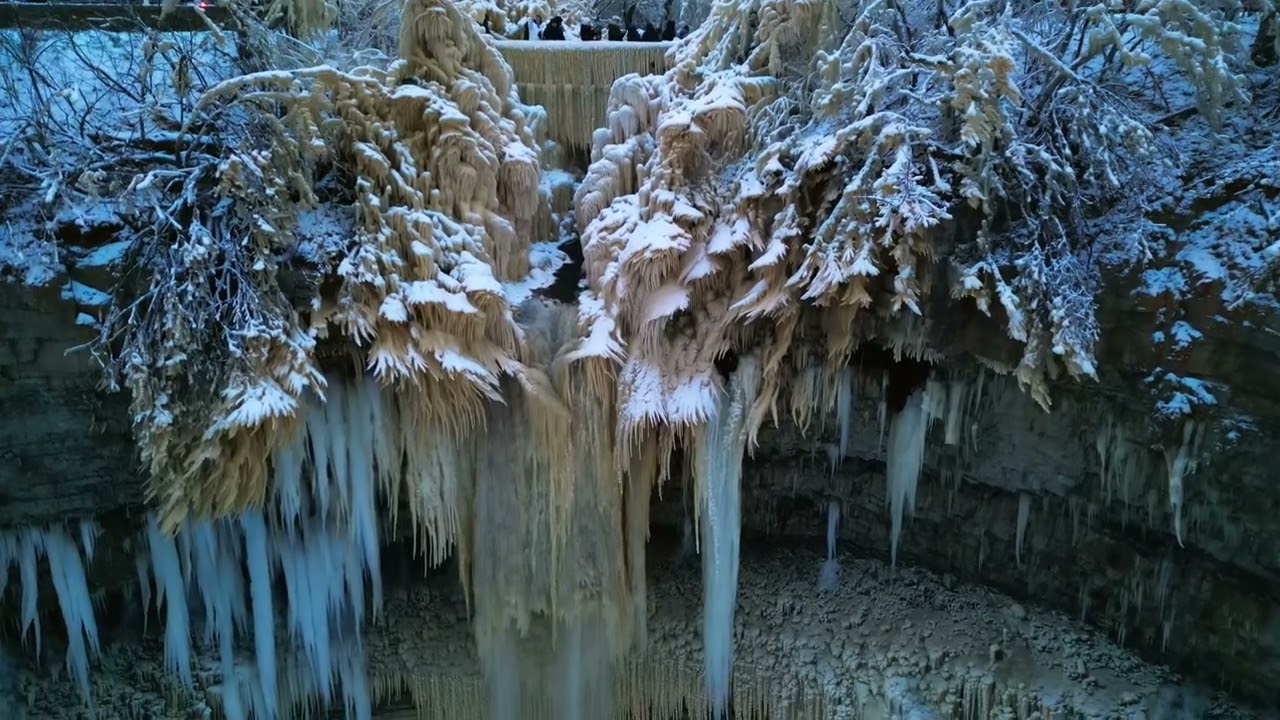 flight over Valaste Waterfall, Estonia