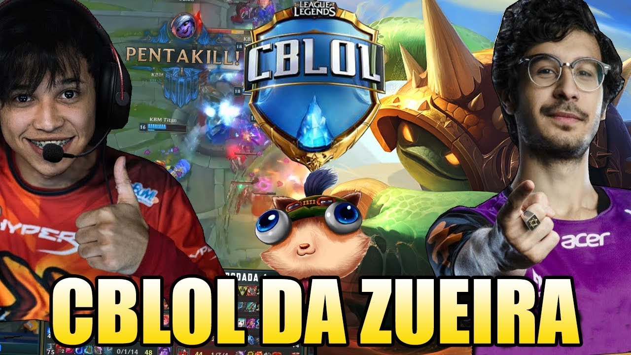 PENTAKILL DO TITAN E REVOLTA DE RAMMUS - CBLOL DA ZUEIRA