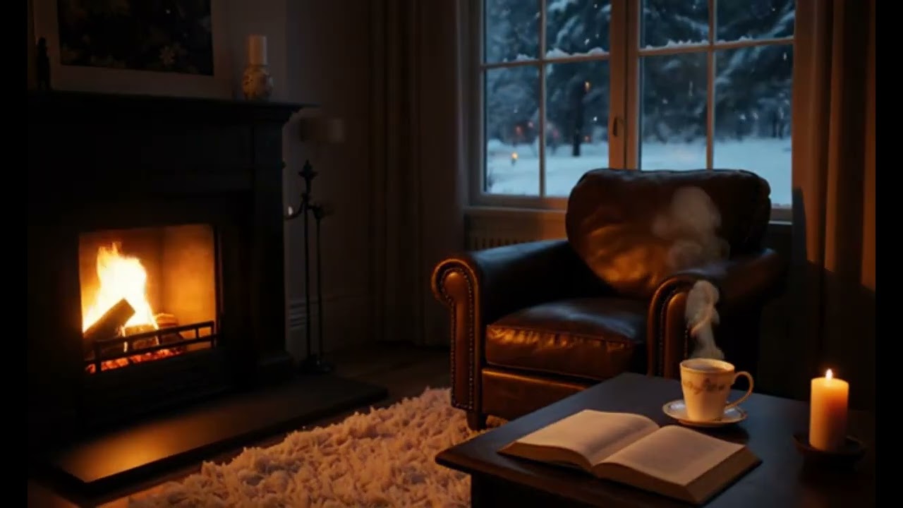 3 Hours Fireplace Ambience 🔥 Cozy Fire Sounds for Sleep, Study & Relaxation