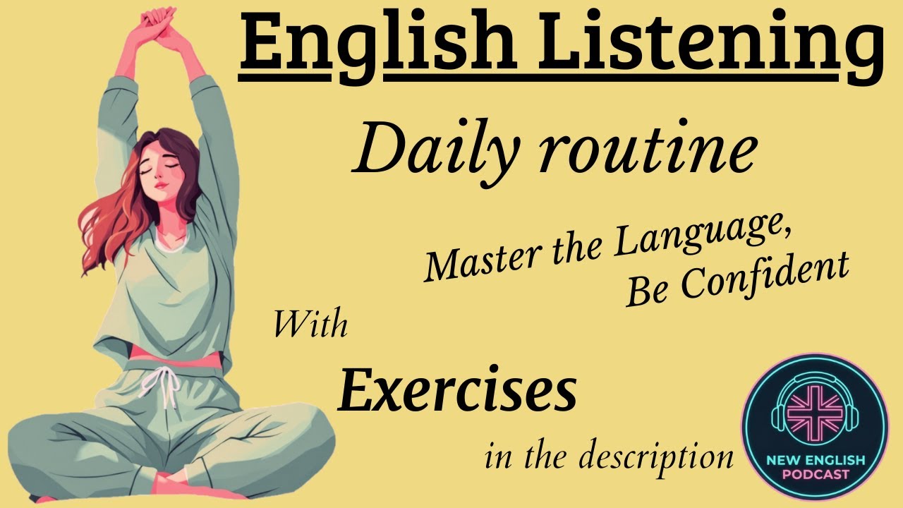 Daily Routine | Slow English Listening for Beginners A1 A2 with Exercises